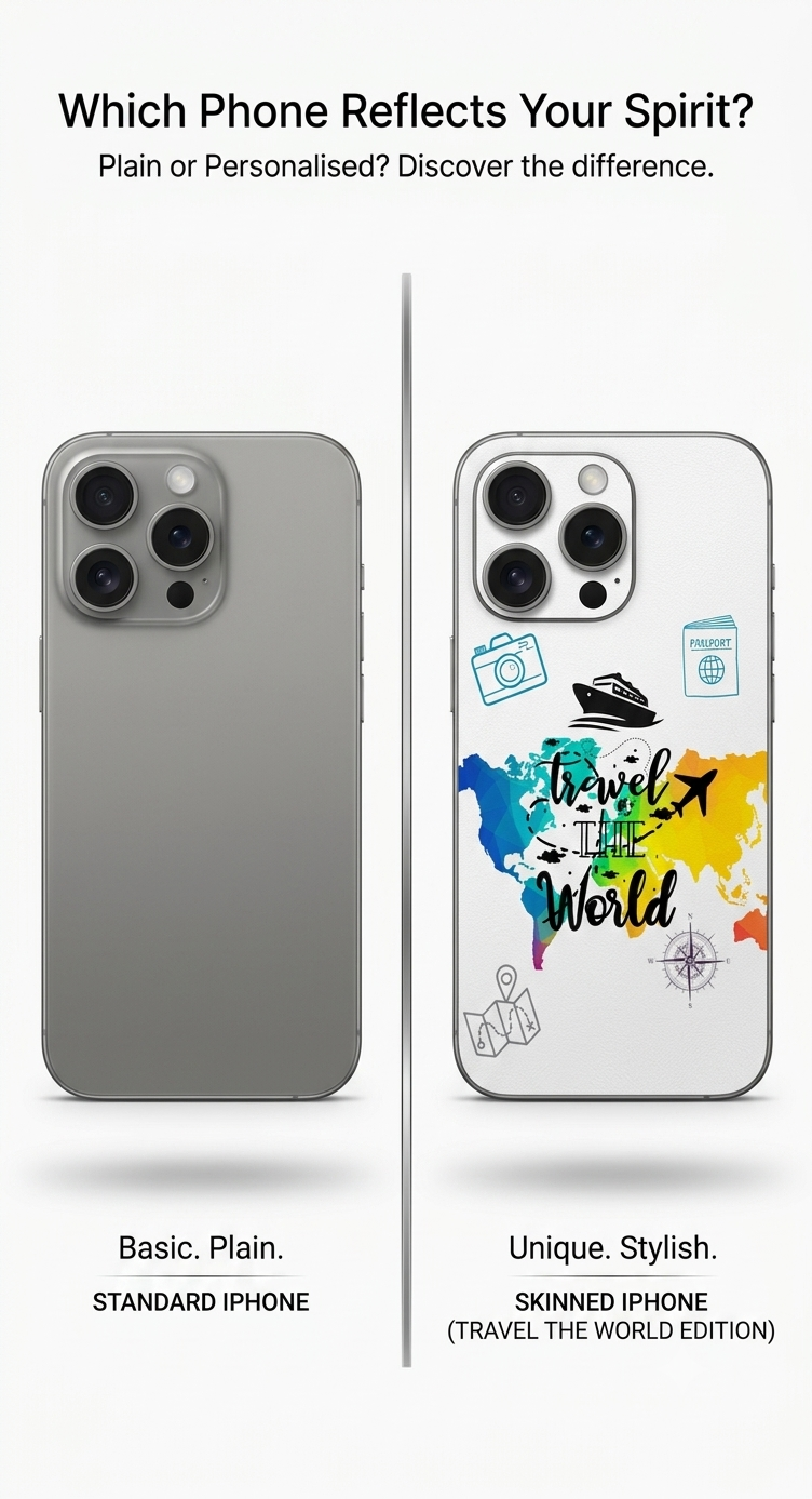 Travel The World Mobile Skin – Premium Vinyl Phone Skin