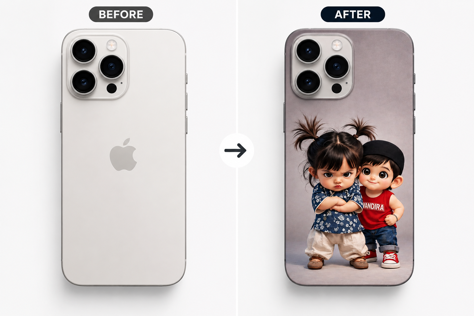 Cute Chibi Best Friends Mobile Skin
