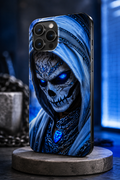 Blue Phantom Skull Premium Mobile Skin