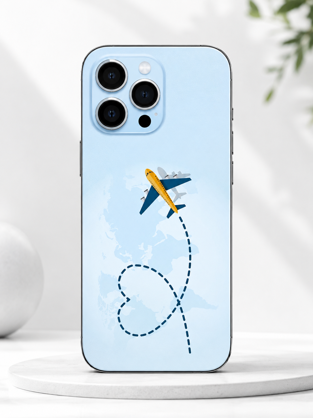 Minimal Airplane Route Mobile Skin – Premium Travel Edition