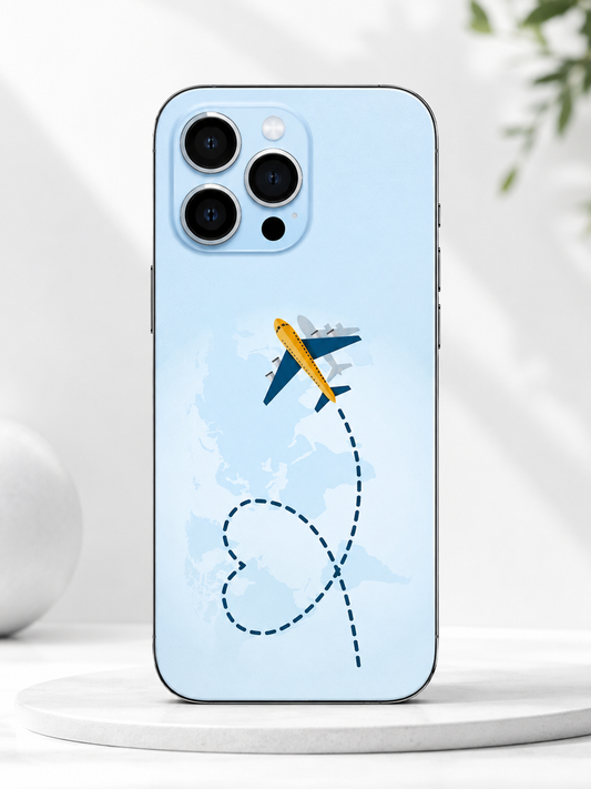 Minimal Airplane Route Mobile Skin – Premium Travel Edition
