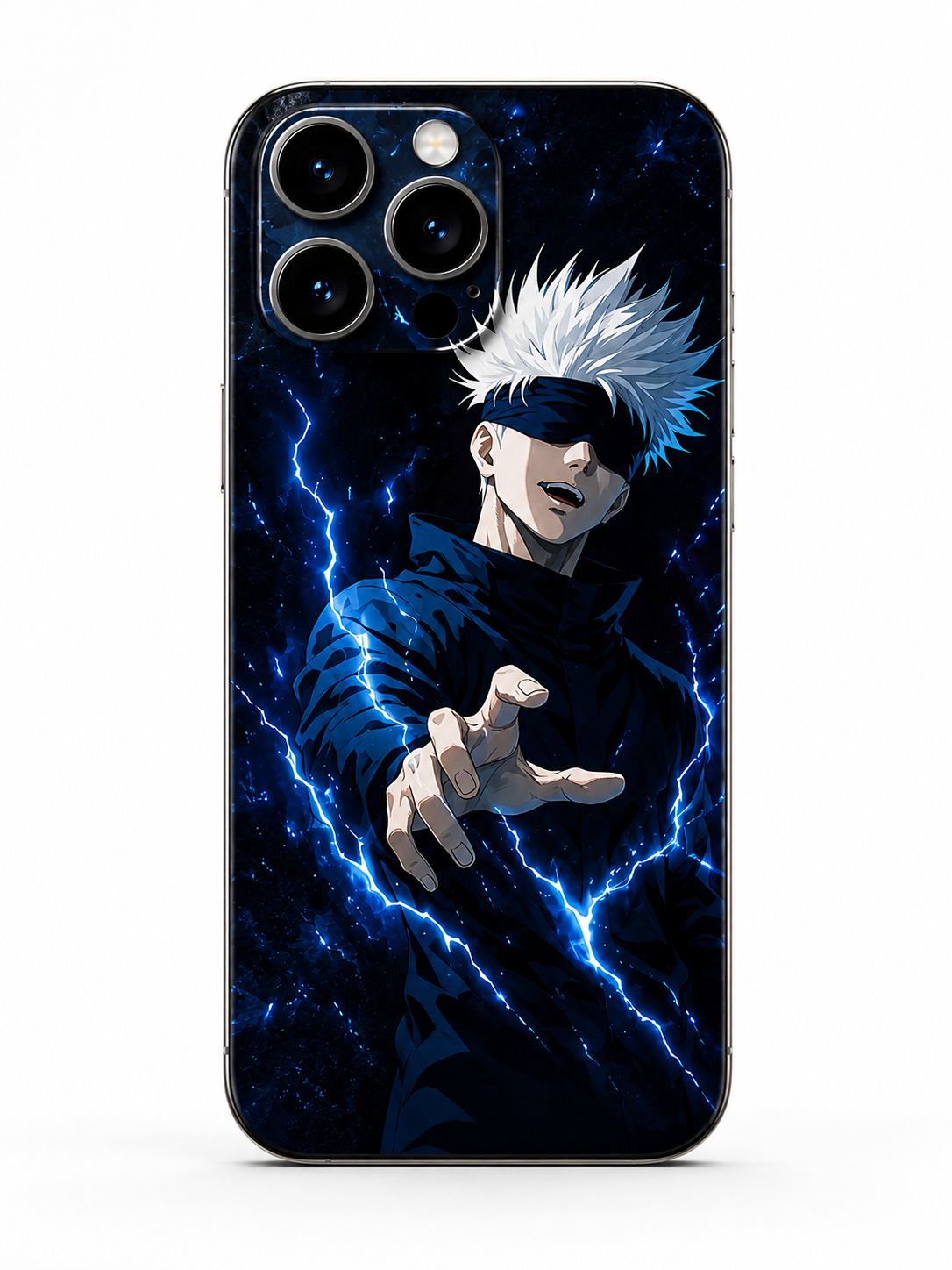 Gojo Satoru Electric Blue Mobile Skin