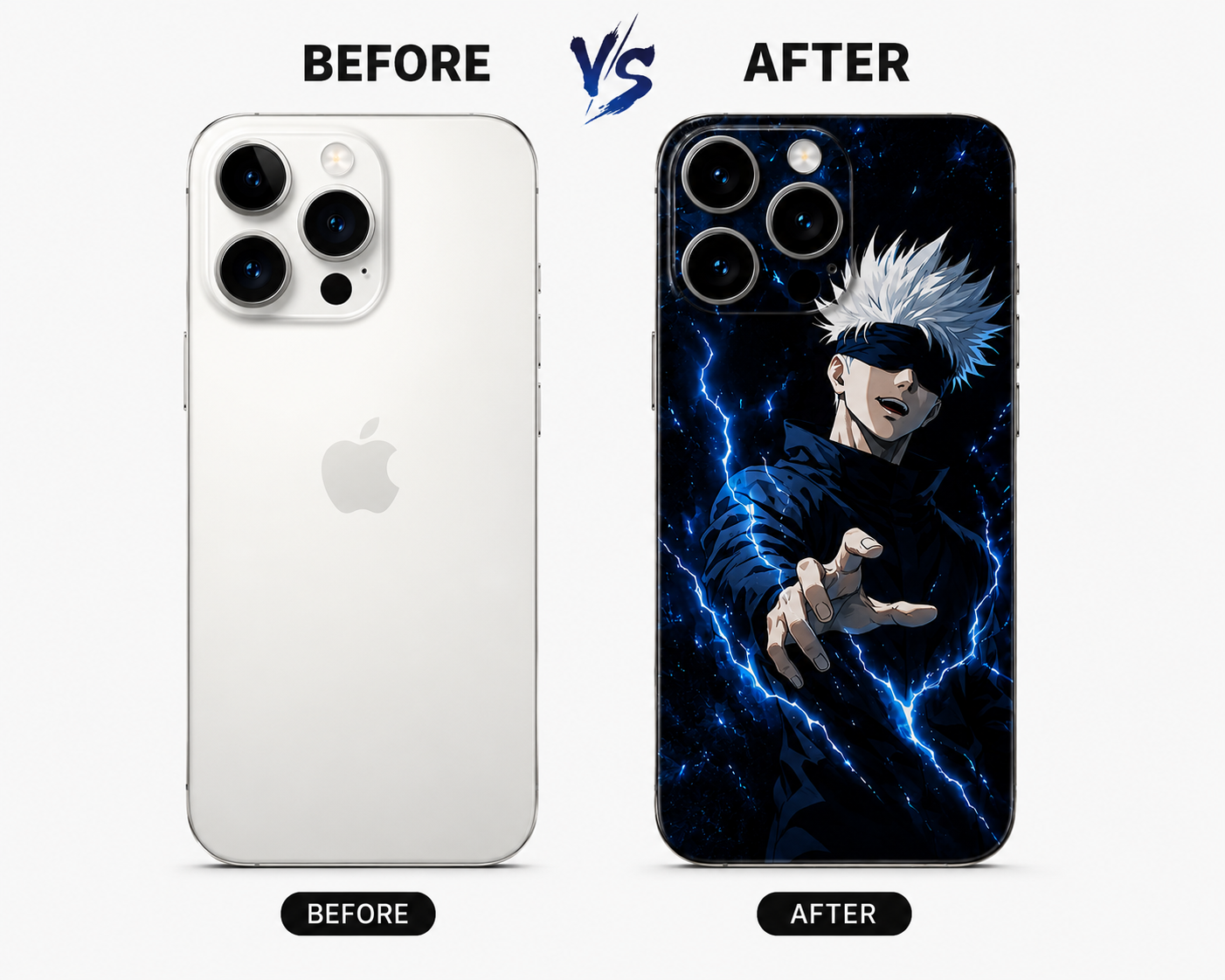 Gojo Satoru Electric Blue Mobile Skin