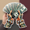 Money Fan Premium Vinyl Sticker