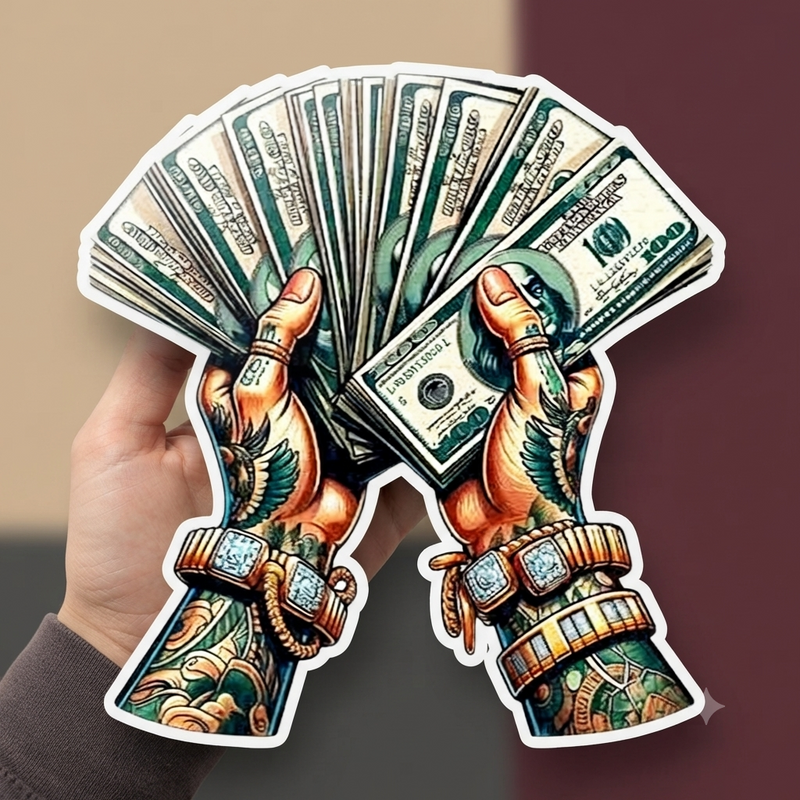 Money Fan Premium Vinyl Sticker