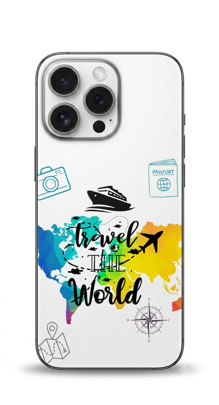 Travel The World Mobile Skin – Premium Vinyl Phone Skin
