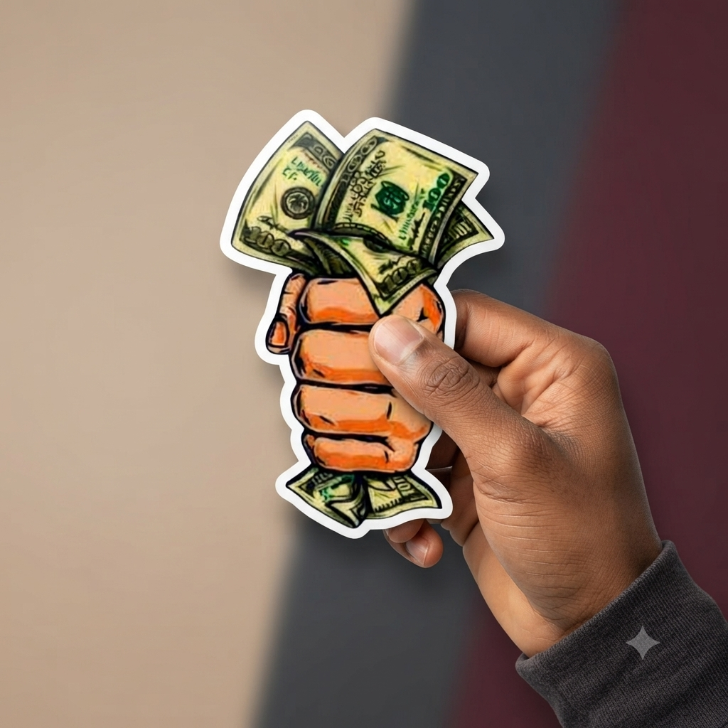 Money Grip Premium Vinyl Sticker
