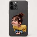 Chibi Girl Side Eye Premium Vinyl Sticker