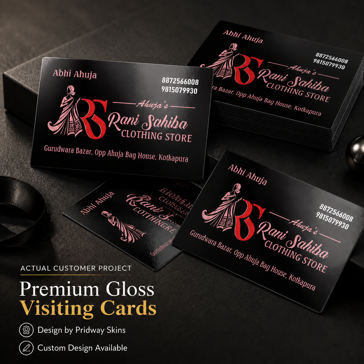 Gloss Card Design 1 - Actual Customer Project by Pridway Skins
