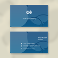 Gloss Visiting Cards blue mockup by Pridway Skins