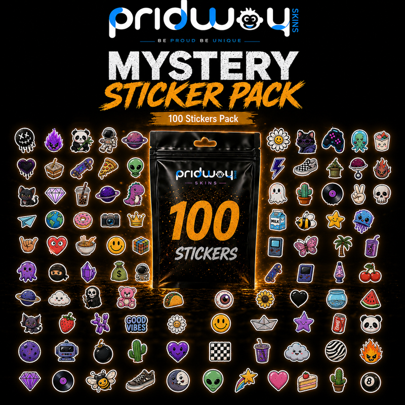 100 Stickers Mystery Pack – Random Premium Vinyl Stickers