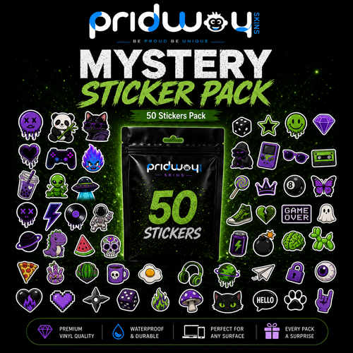 50 Stickers Mystery Pack by Pridway Skins