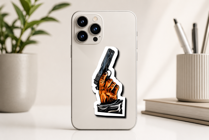 Bold Hand Graphic Premium Vinyl Sticker