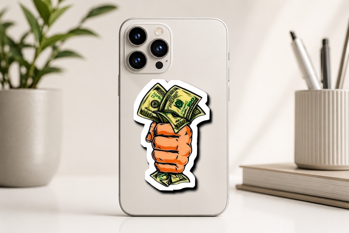 Money Grip Premium Vinyl Sticker