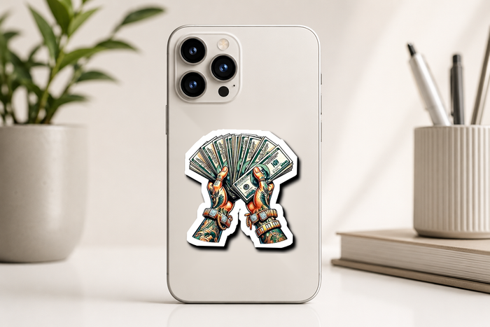 Money Fan Premium Vinyl Sticker
